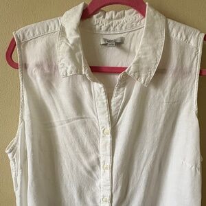 Croft & Barrow Linen Blend Short Sleeved Top